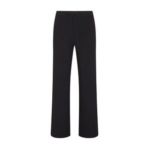 SKIMS Cotton Jersey Straight Leg Pant - Soot
